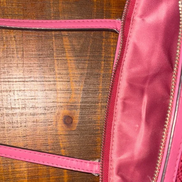 Coach Y2K Fuchsia Quilted Nylon Monogram Tote Bag